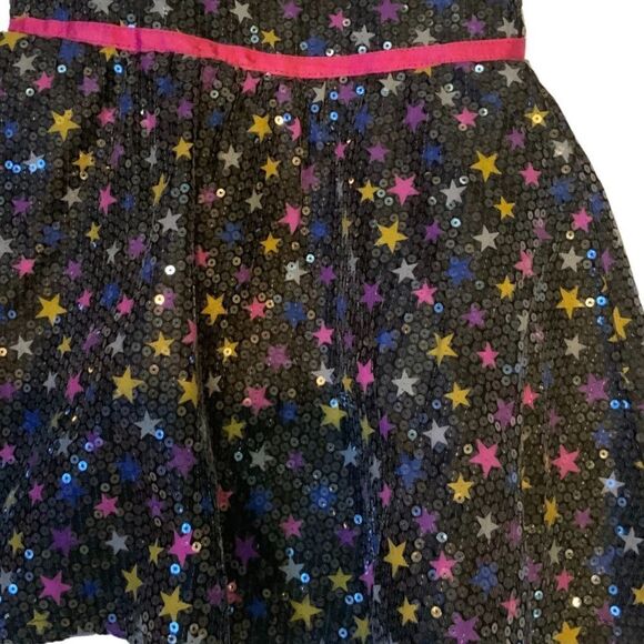 Piper Baby Sleeveless Star Sequin Tulle Dress 5T - Picture 4 of 13